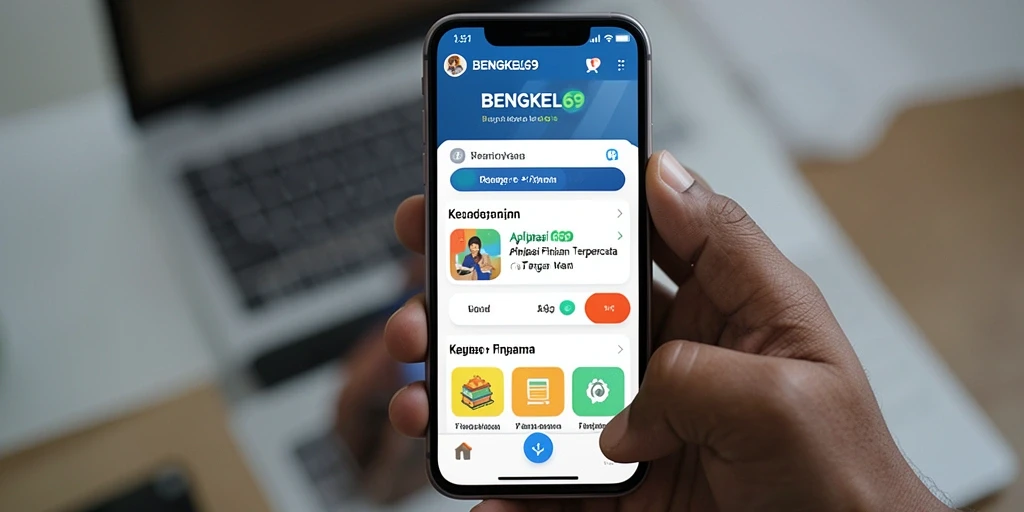 Tampilan antarmuka BENGKEL69 yang user-friendly dan mudah diakses.