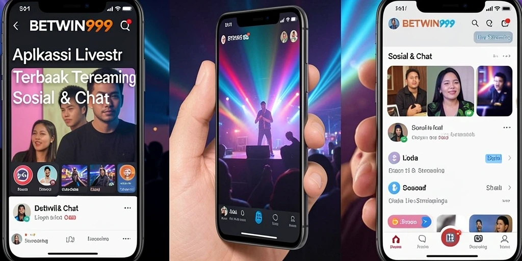 Tampilan antarmuka Live Streaming yang menarik dan interaktif di BETWIN999.