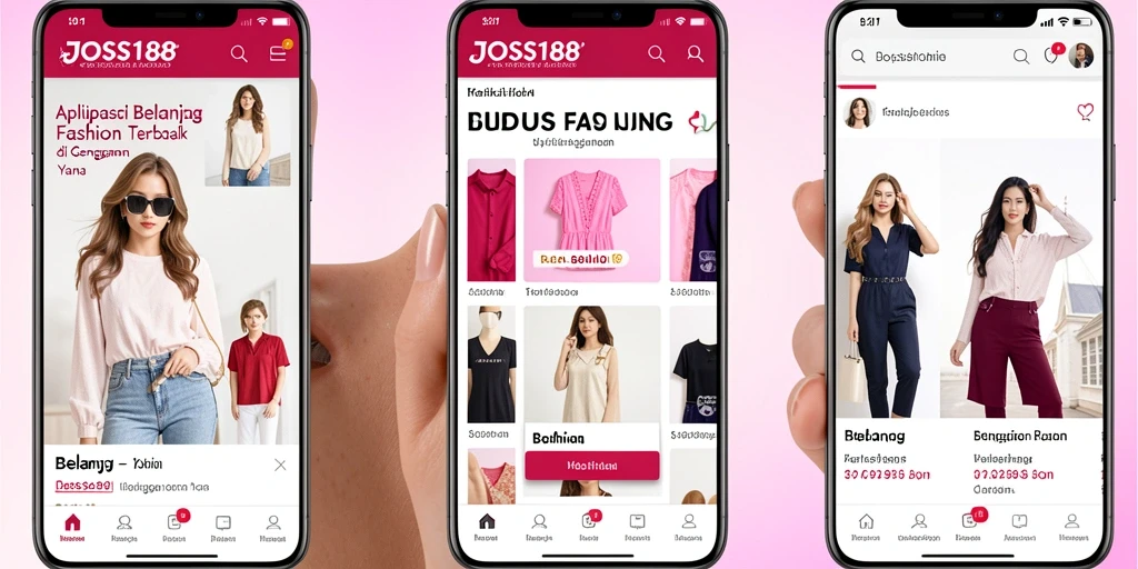 Tampilan antarmuka aplikasi JOSS188 yang menarik dan user-friendly.