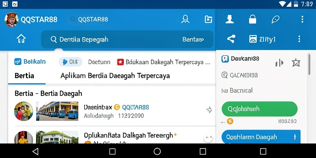 Antarmuka aplikasi Berita Daerah QQSTAR88 yang menarik dan informatif.