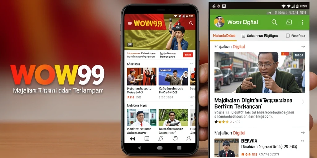 Antarmuka aplikasi WOW99 yang bersih dan informatif.